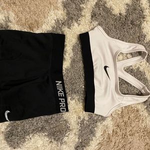 Nike pro matching set